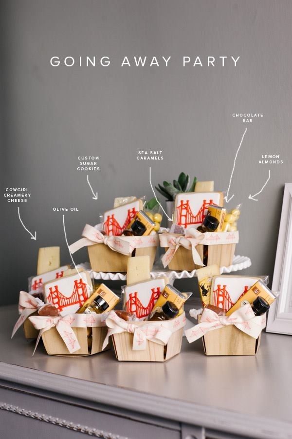 Gift Idea: going away gift baskets (With images) | Going away parties