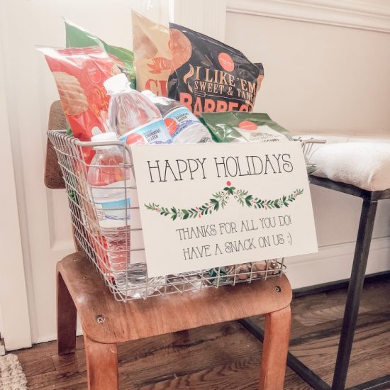 Make This Delivery Driver Snack Basket & Win the Holidays - Lovely