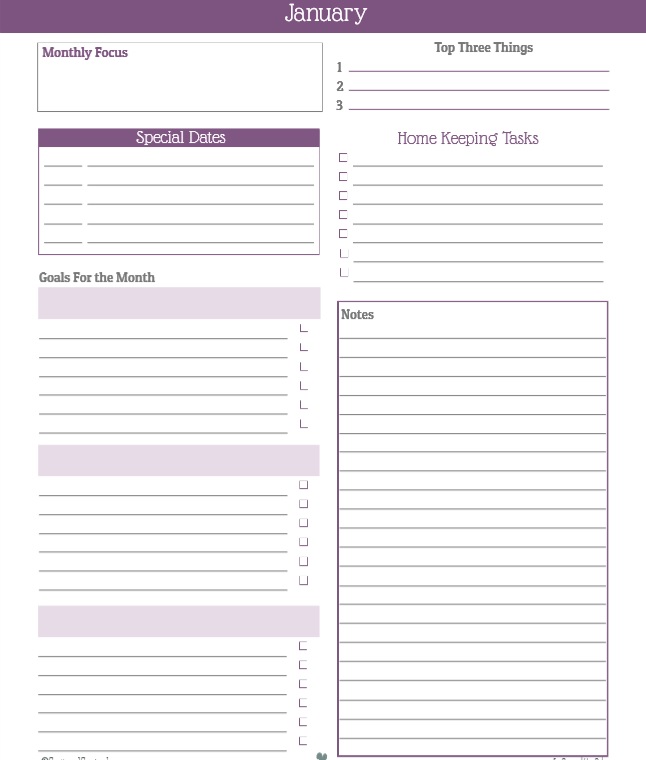 10 Free Sample Monthly To Do List Templates - Printable Samples