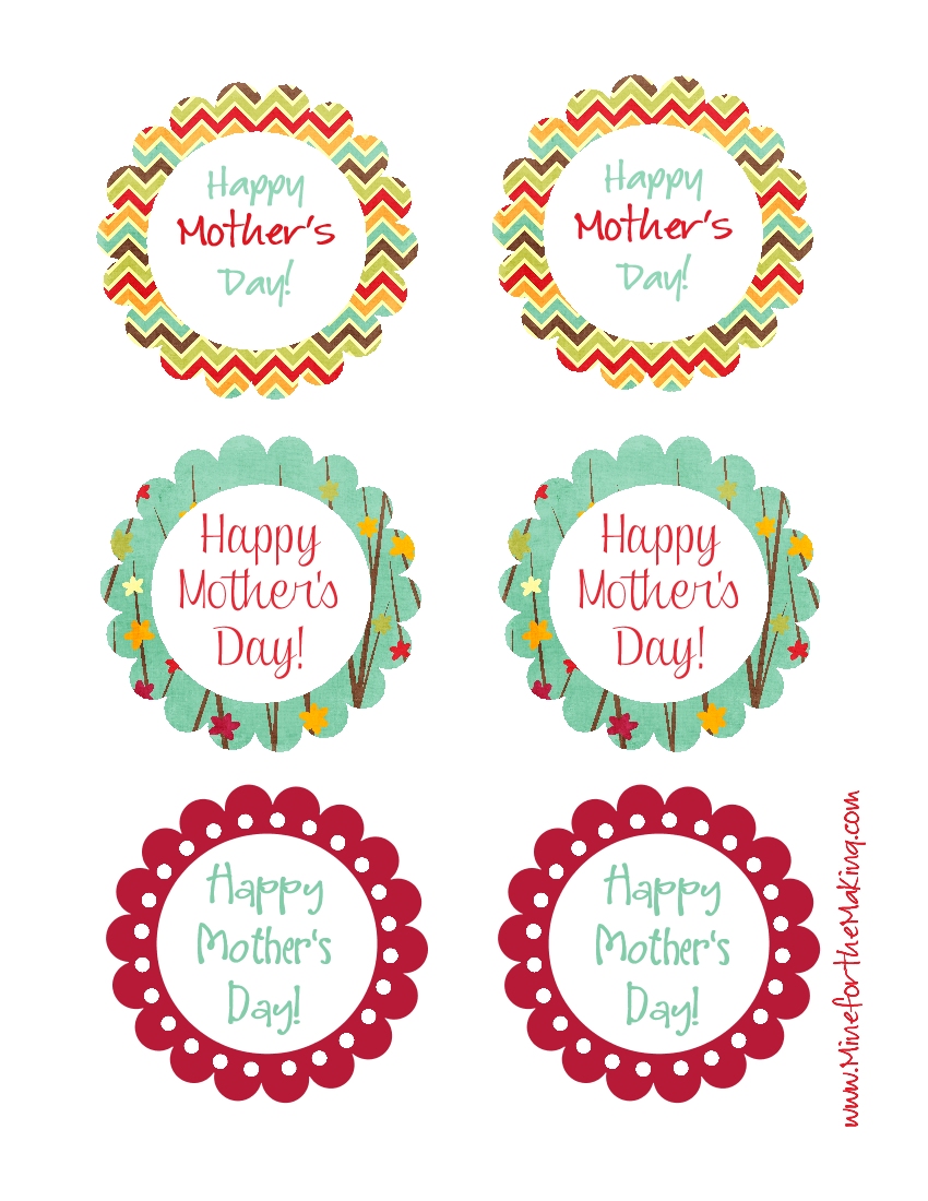 Mother's Day Tags printable - Mine for the Making