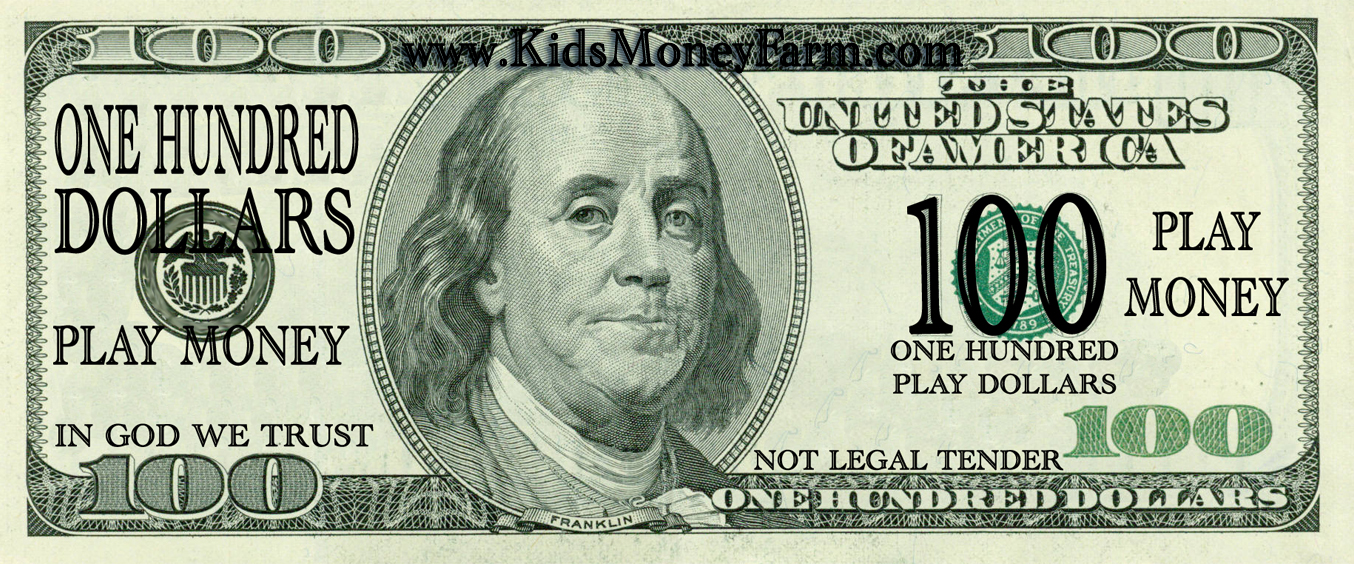 Downloadable and Printable Realistic Play Money Templates – Fake Play