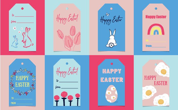 Free Printable Easter Gift Tags - Cherbear Creative | Easter printables