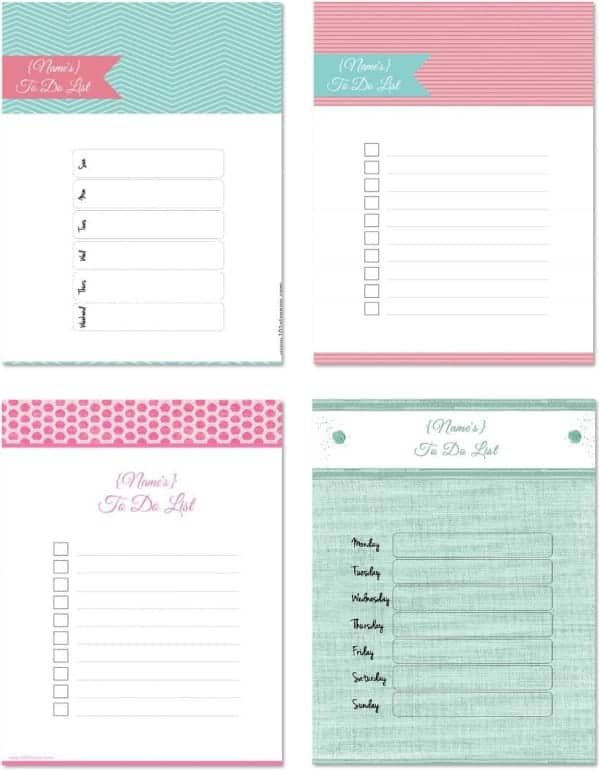 Free To Do List Template Printables