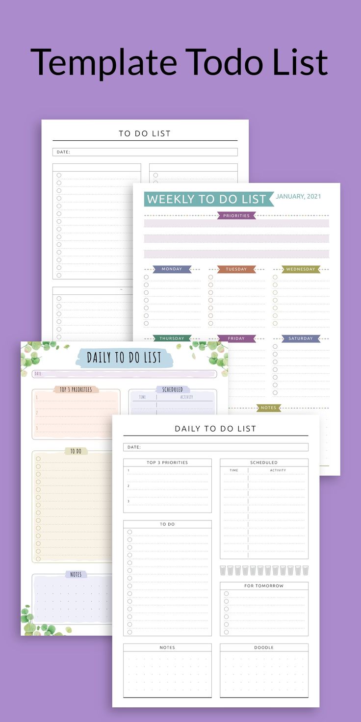 Family To Do List for Happy Planner Classic / Mini / Big | Etsy | To do