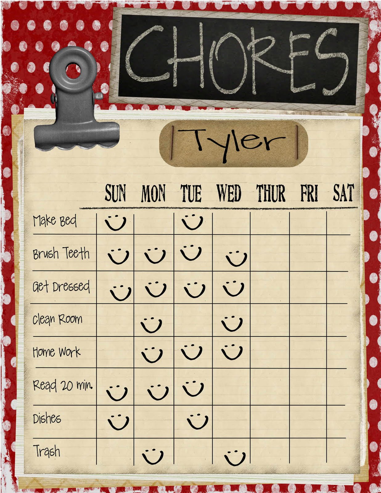 just Sweet and Simple: Kids Chore Charts