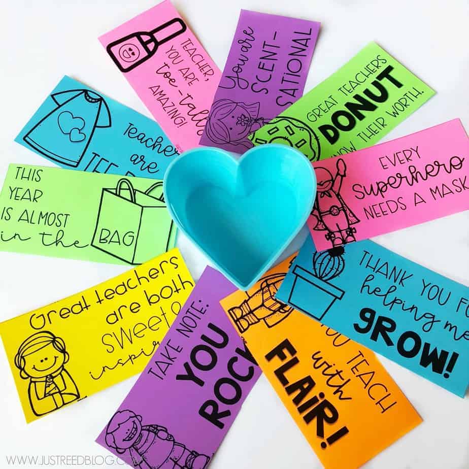 FREE Printable Teacher Appreciation Gift Tags - Just Reed & Play