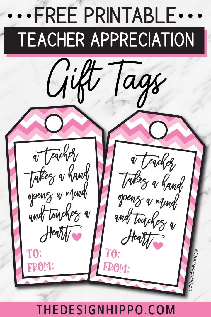 Free Printable Gift Tags for Teacher Appreciation