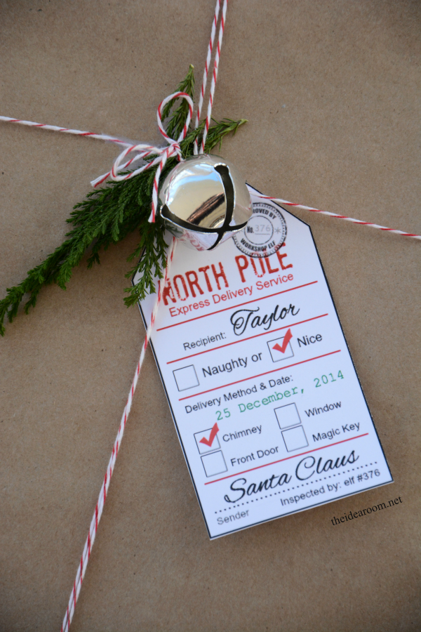 Santa Gift Tag Printables - The Idea Room