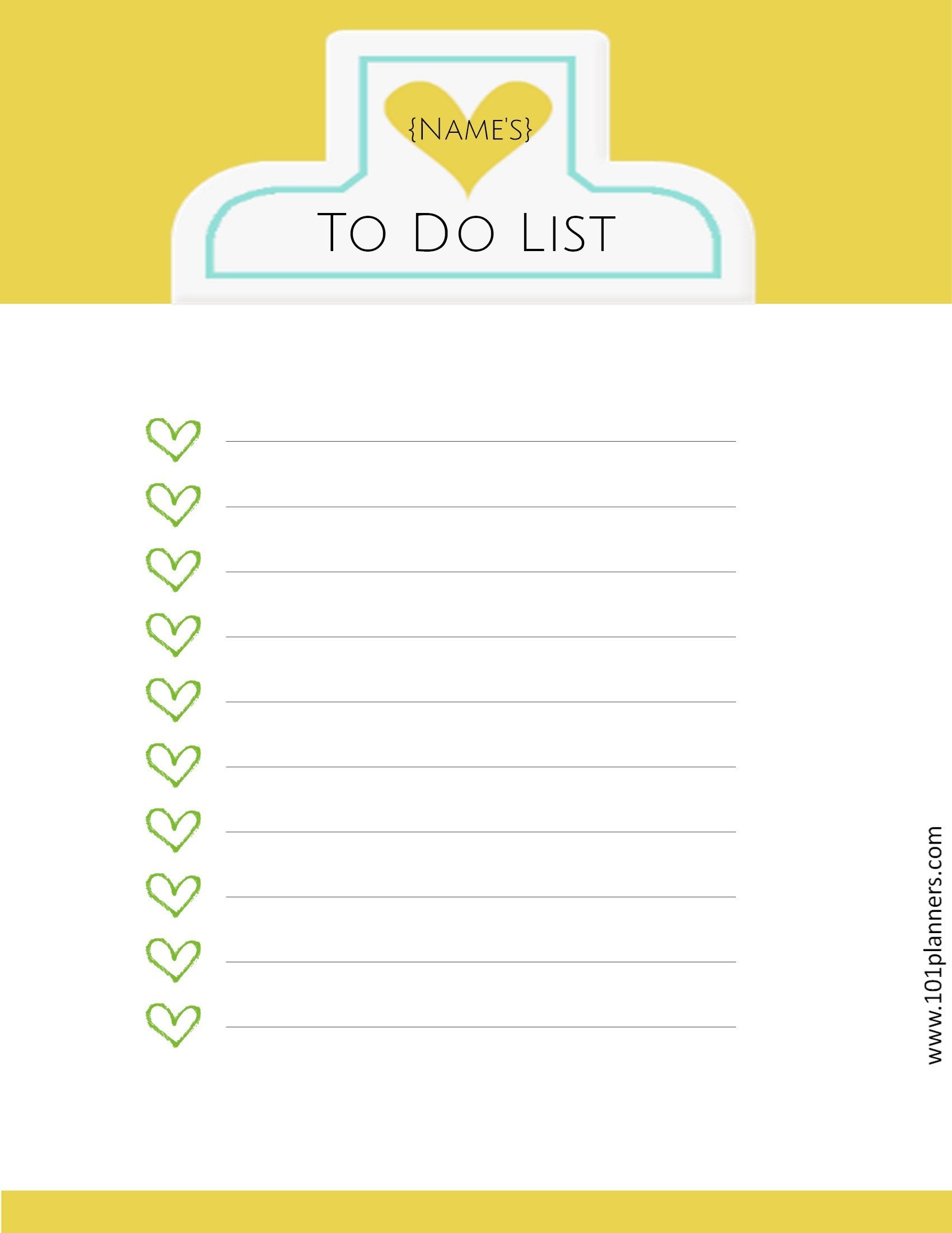 FREE Printable To Do List Template | Print or Use Online | To do lists