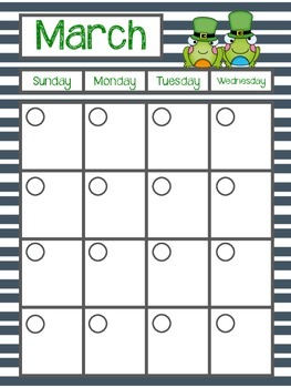 March Calendar & To Do List by A Teacher's Plan | TpT