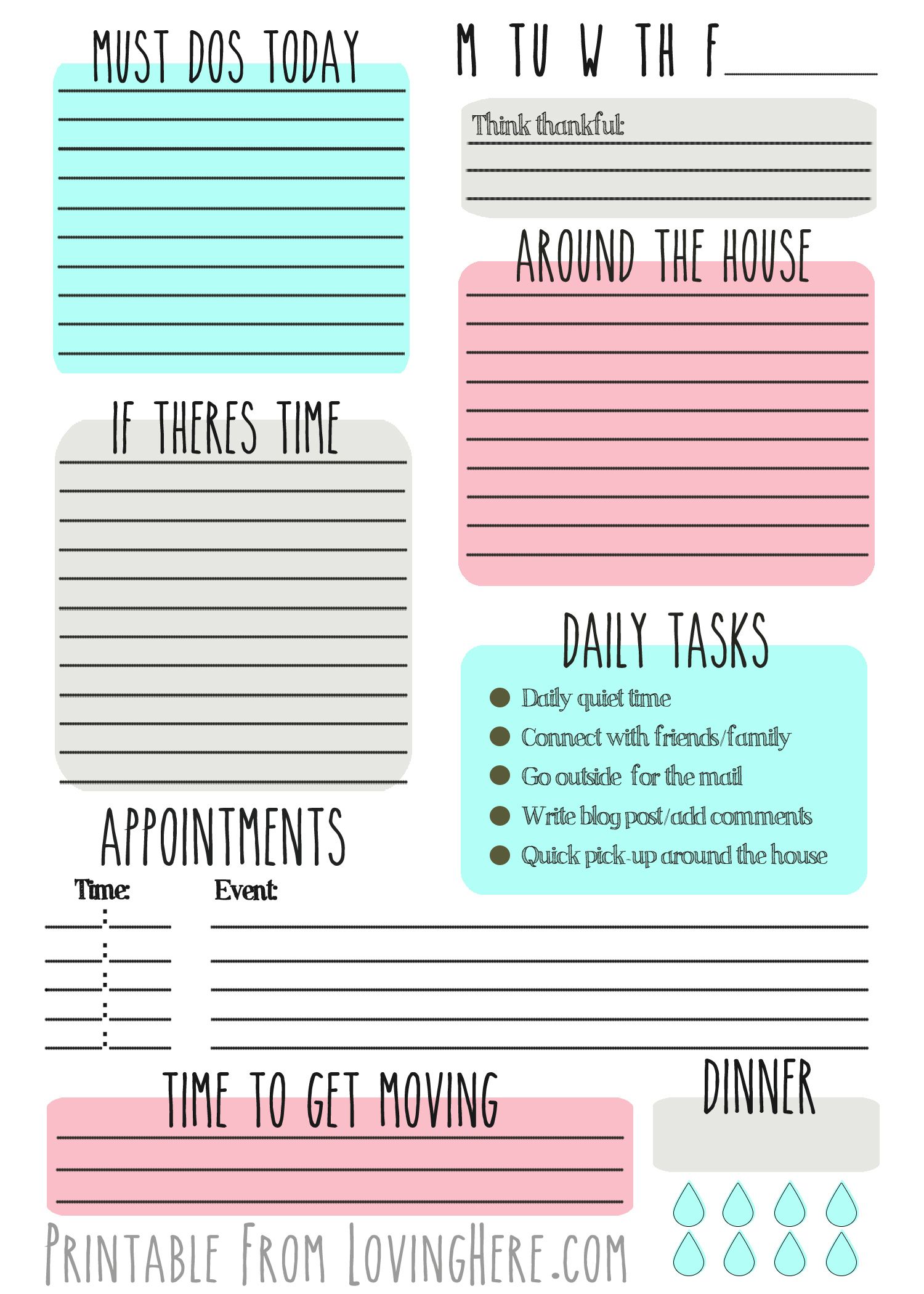 To-Do or Not To-Do: Free Printables for You! | Daily planner printables