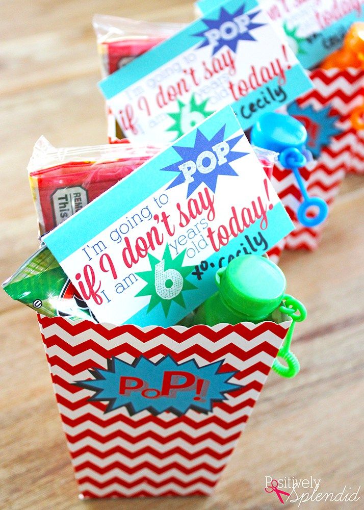 Pop-Themed Party Favor Idea with Free Printable Gift Tag | Free