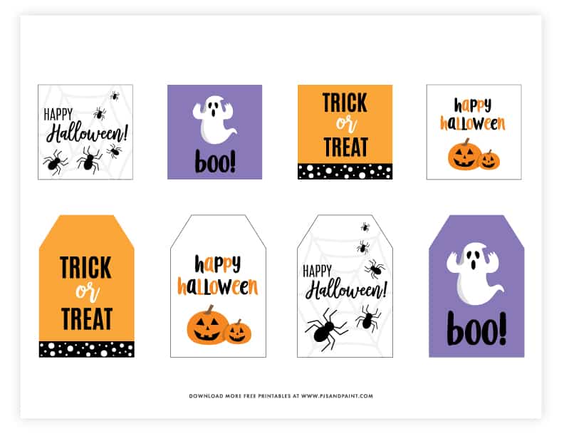 Free Printable Halloween Gift Tags | Happy Halloween Gift Tags