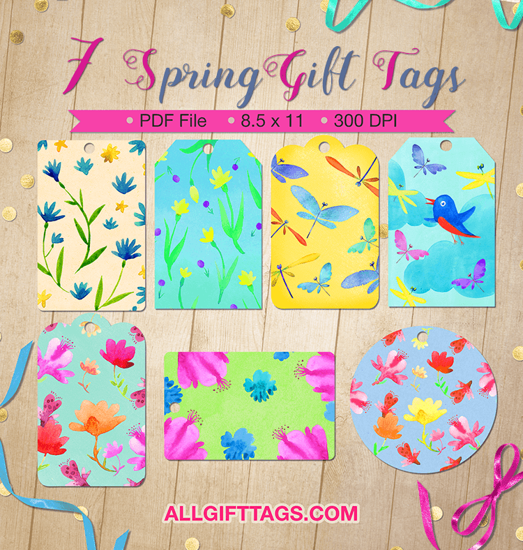 Spring Gift Tags