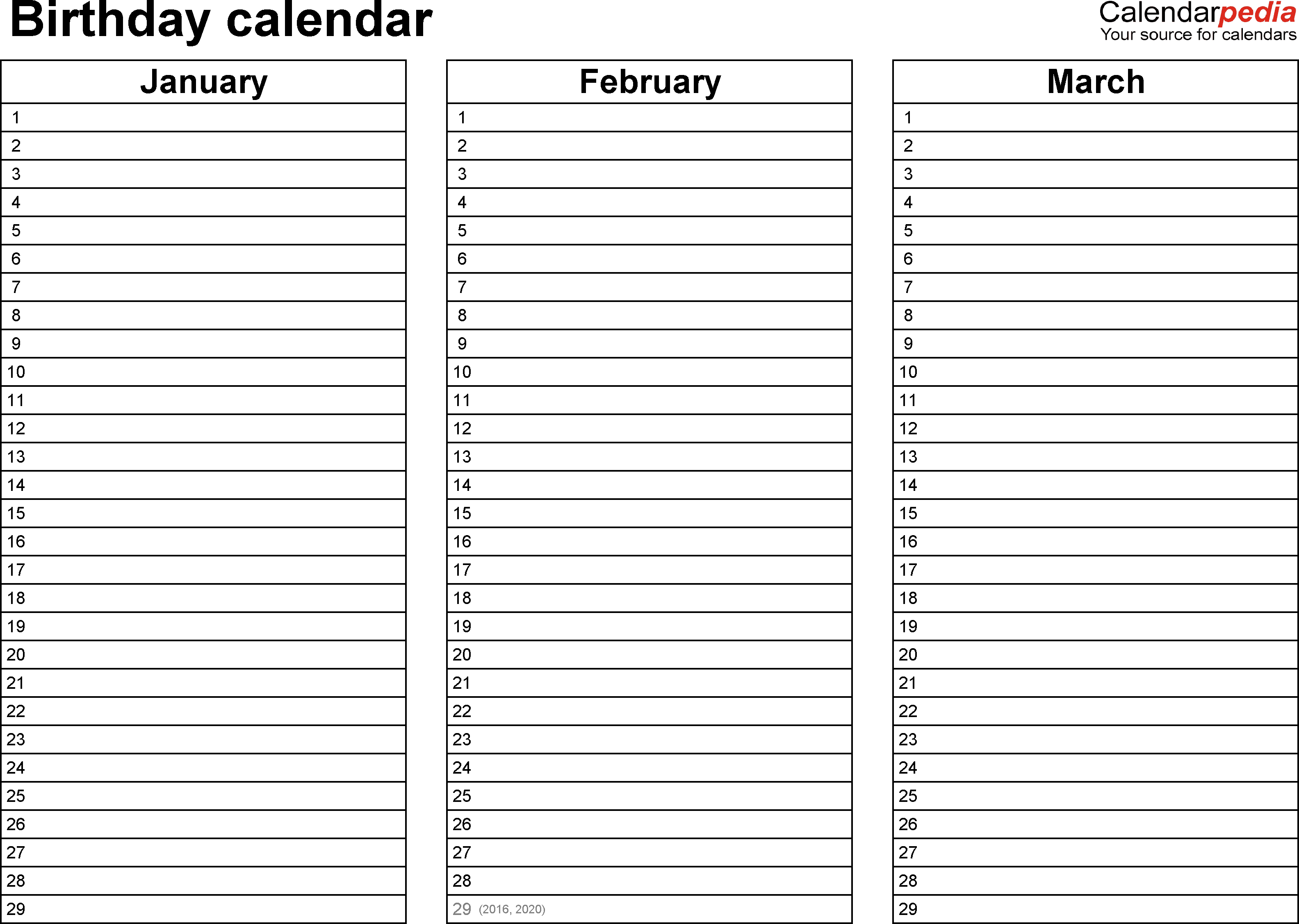 Printable Calendar To Do List