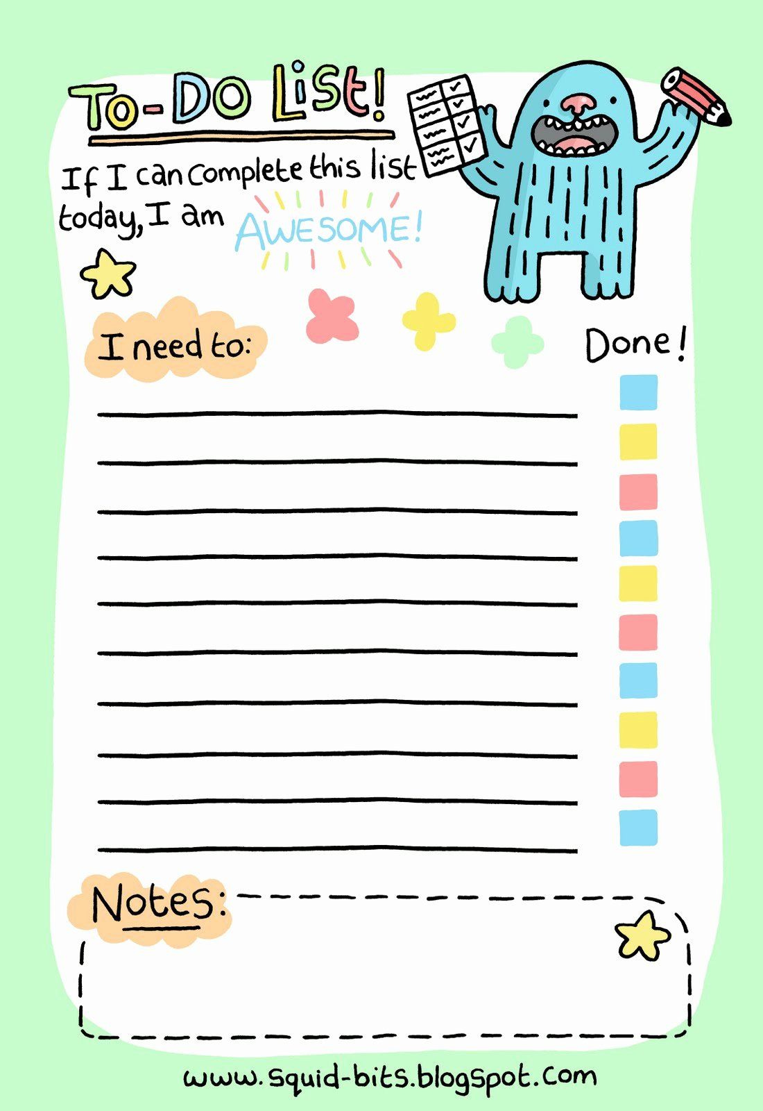 Daily to Do List Template Lovely Day 6 at Nanowrimo – Making A to Do