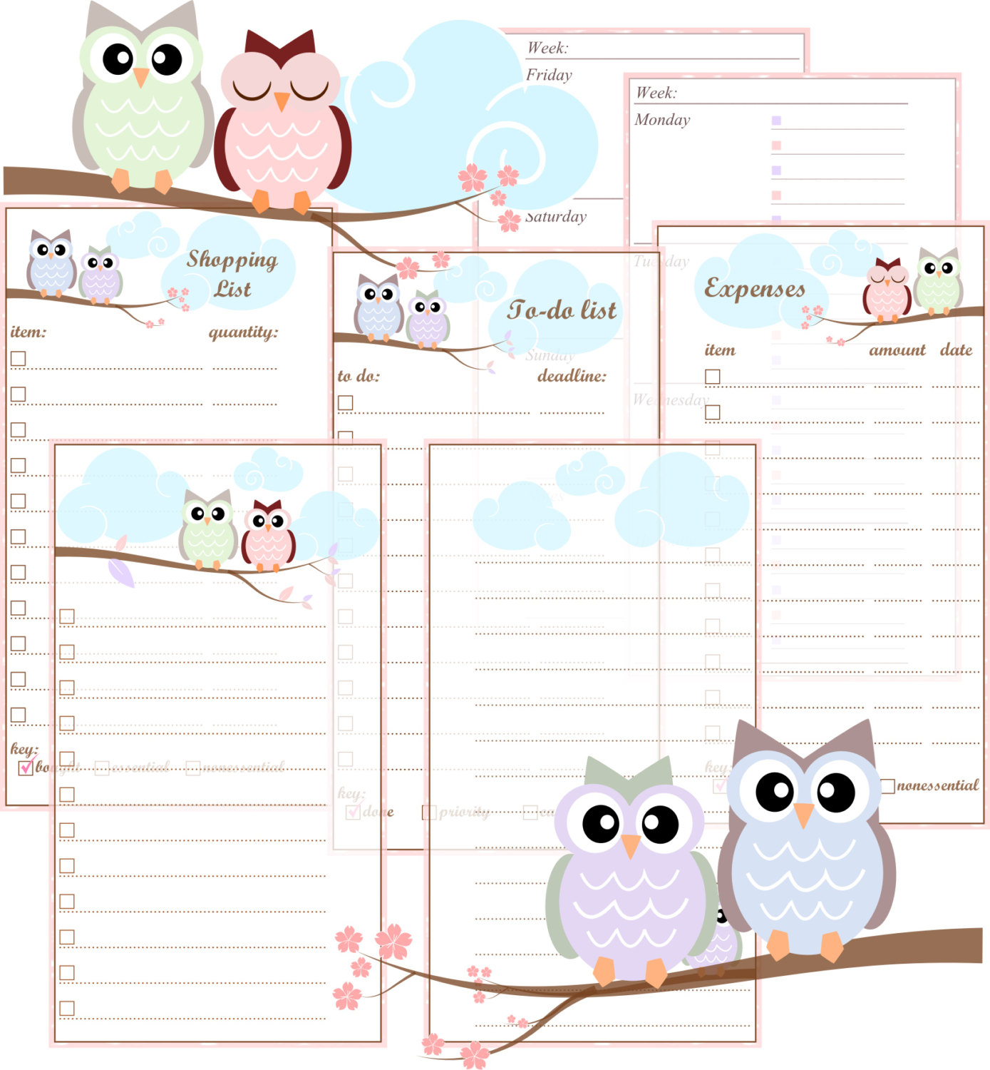6 Best Images of Free Personal Filofax Printable Inserts - Free