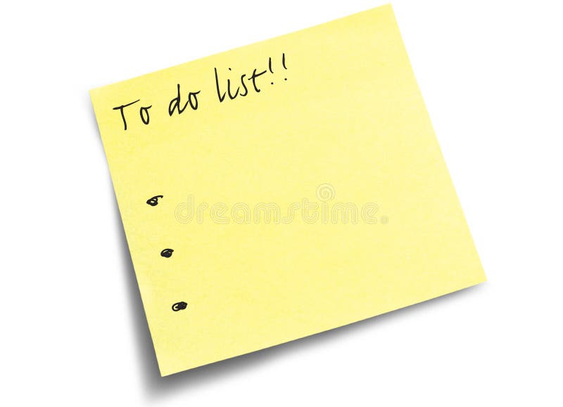 Post It Note - to do list stock photo. Image of diary - 2011874