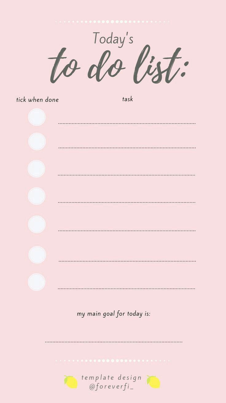 To Do List | Study planner printable, Writing paper template, Planner pages