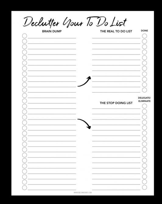 Pin by Miranda Houser on Templates in 2020 | To do lists printable
