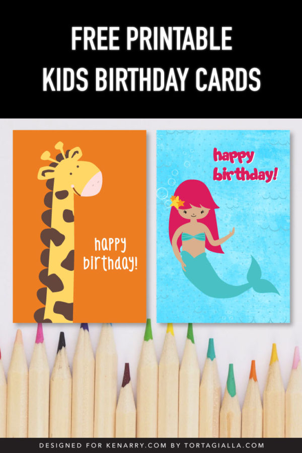 Free Printable Kids Birthday Cards - Ideas for the Home