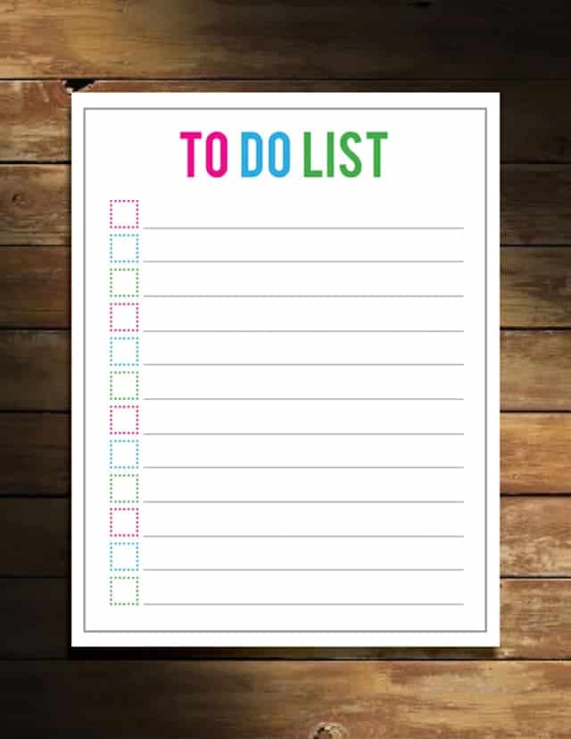 Free To-Do List Printable! - Design Eat Repeat
