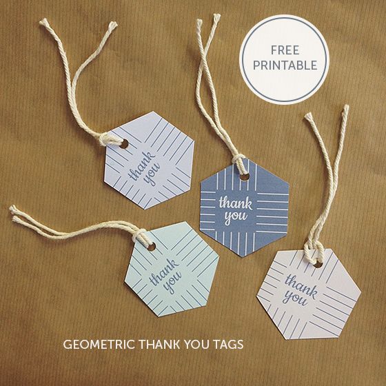 Thank You Gift Tags Free Printable | gifts | Pinterest