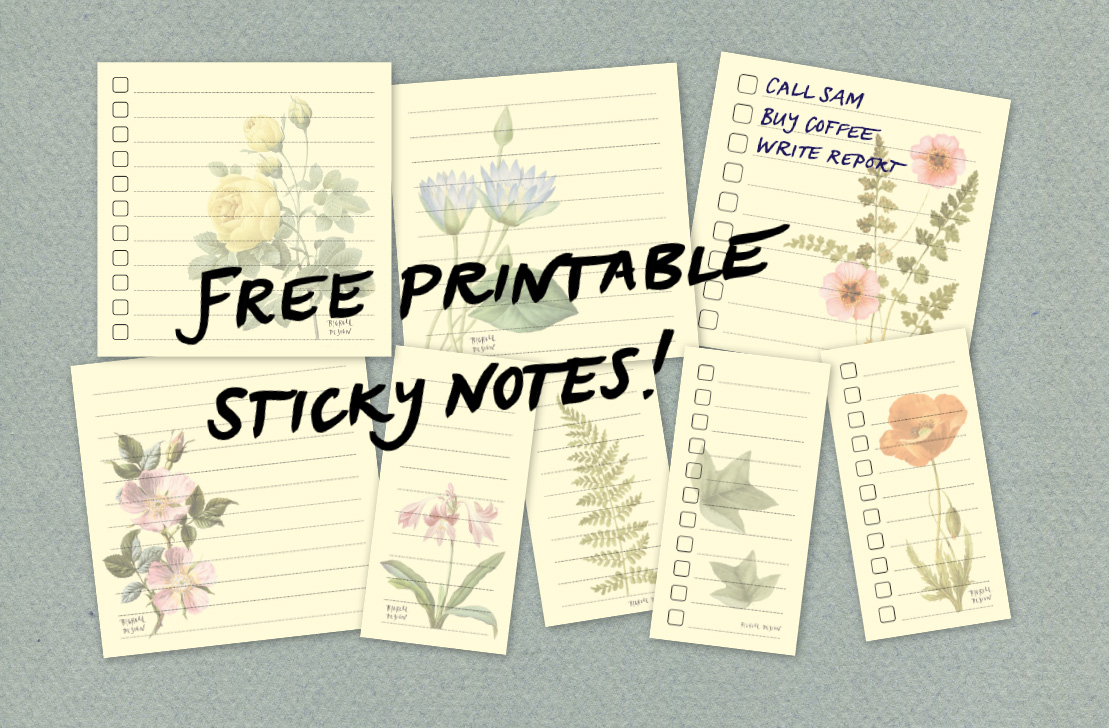 To do-list sticky notes freebie • Bigrell Design