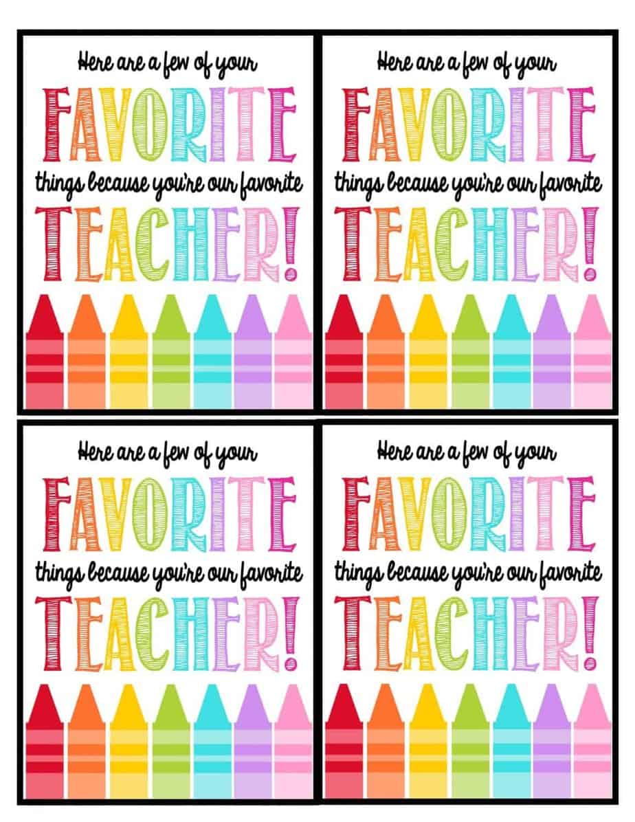 Teacher Appreciation Week: FREE Teacher Appreciation Gift Tags | Mimi's