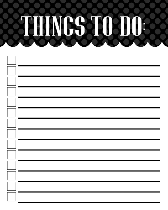 Printable To Do List You Can Print For Free | Eighteen25