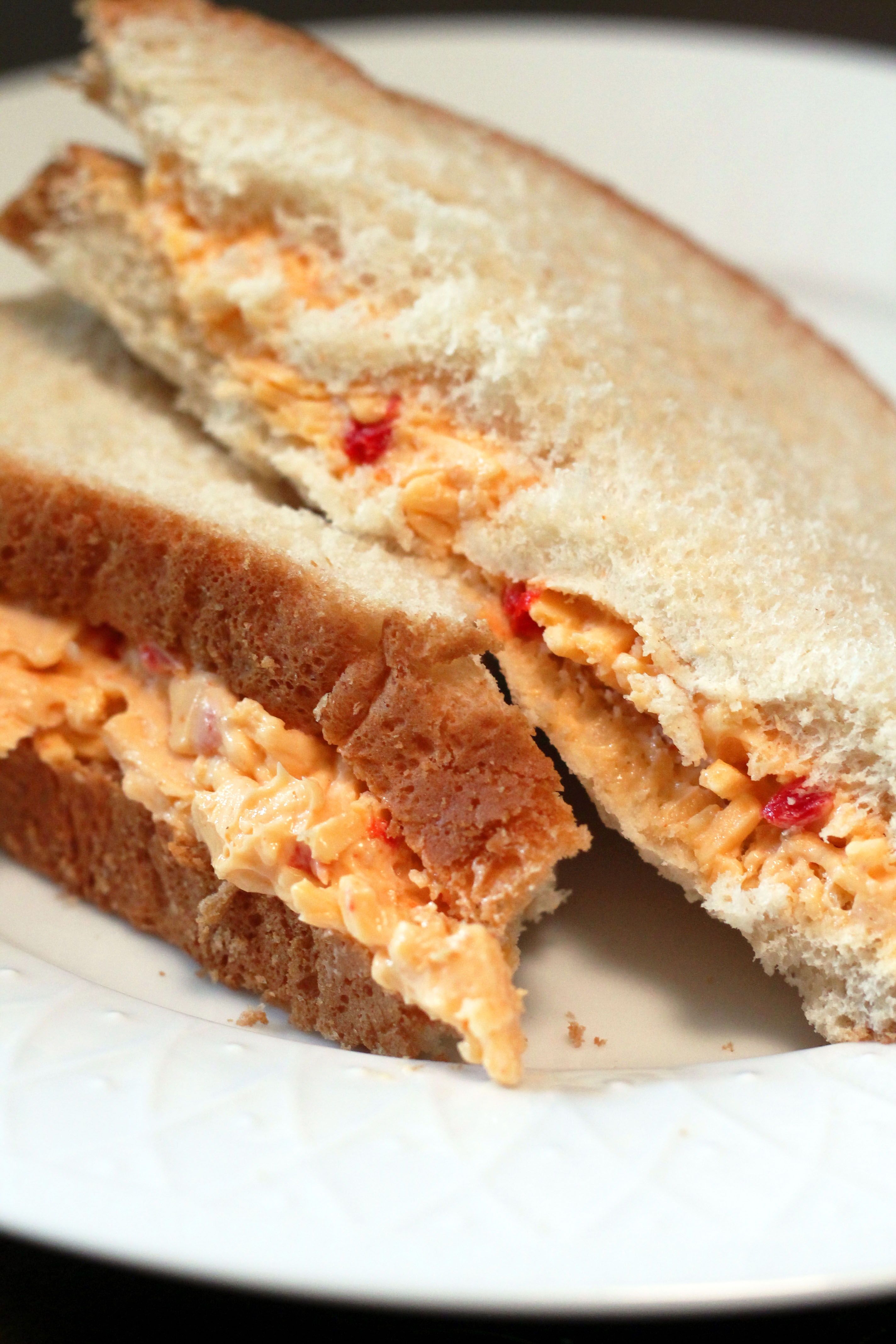 Pimento Cheese and Egg Salad Sandwich