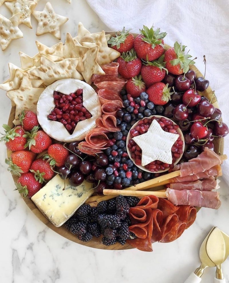 Red, White, and Blue Charcuterie Board For The 4th of July - Homebop