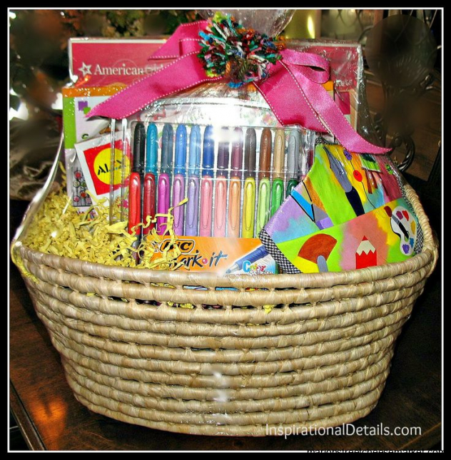 11 best arts & crafts basket images on Pinterest | Gift baskets, Gift ...
