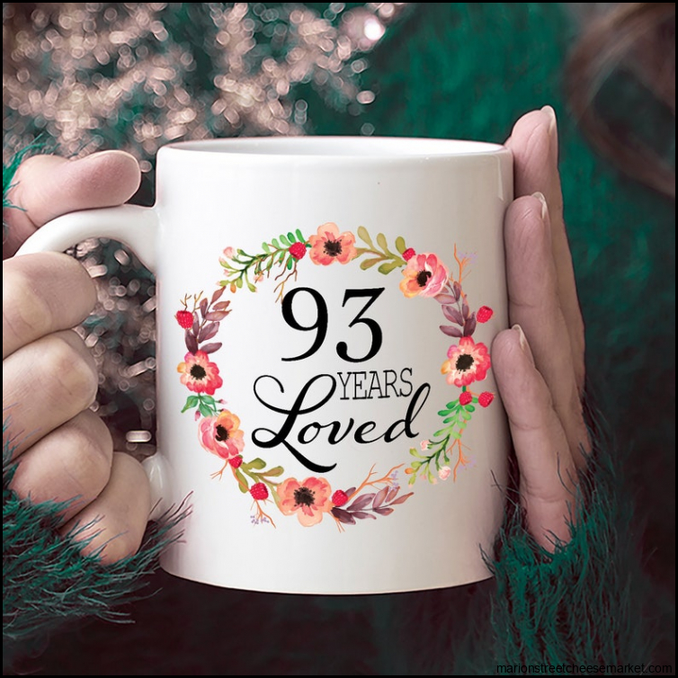 93rd Birthday Gifts for Women Gift for 93 Year Old Female - Etsy