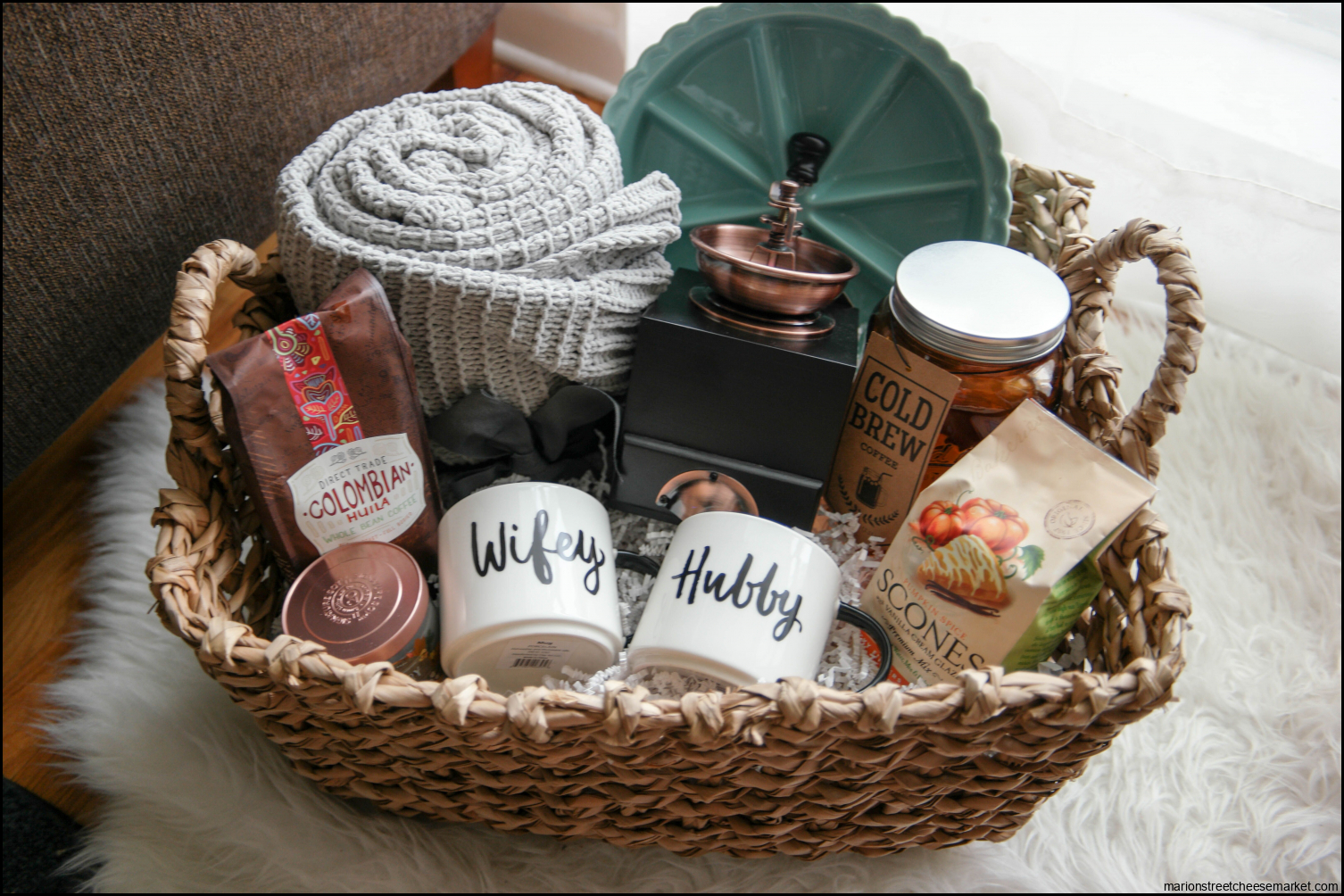 A Cozy Morning Gift Basket- A Perfect Gift For Newlyweds | Housewarming ...