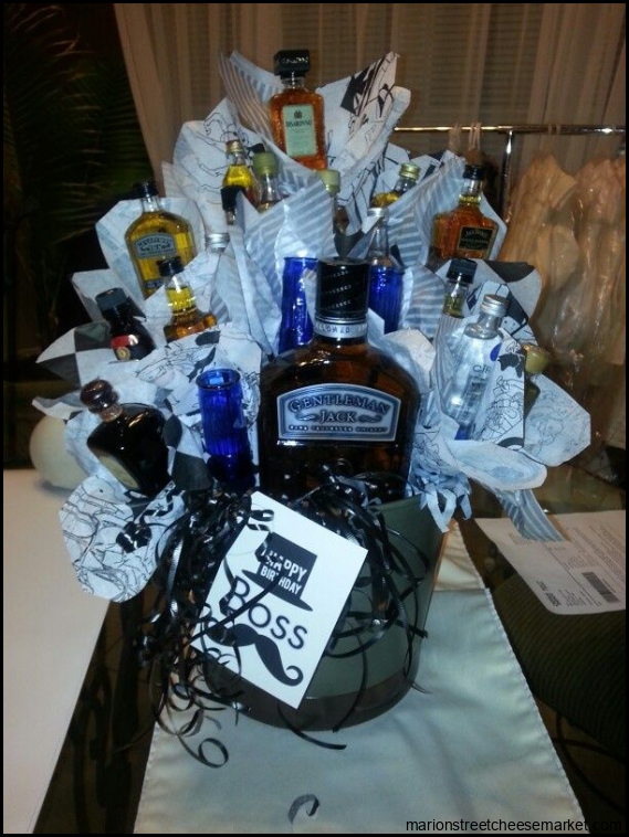 Alcohol basket | Boss birthday gift, Gift baskets, Boss christmas gifts