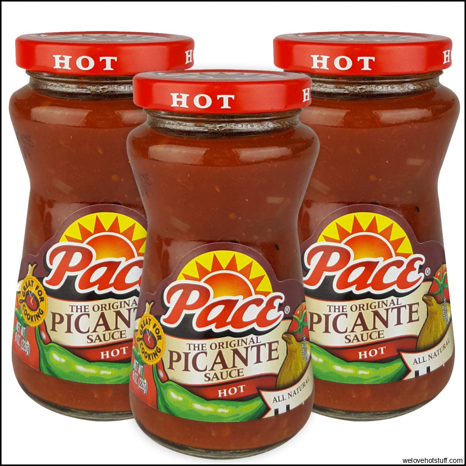Amazon.com : Pace The Original Picante Hot Sauce, 8 oz Jar ( 3 Pack) Salsa for Chips, Mexican ...