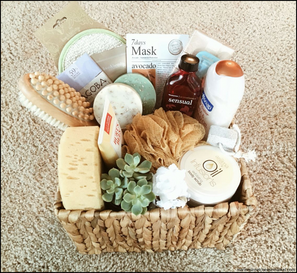 Bridal Shower Gift Basket • Spa basket • Pampering basket • bath gift ...