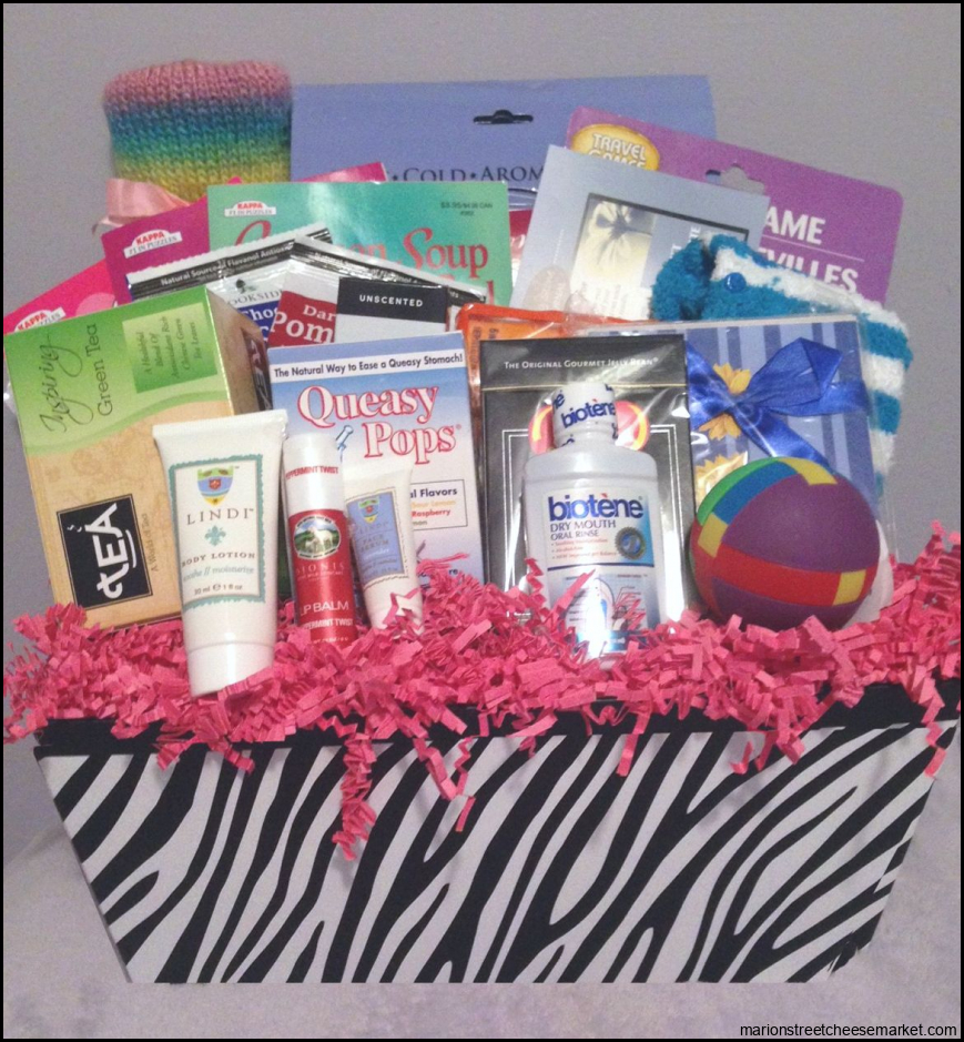 Deluxe Women's Large Chemo Basket | Rock the Treatment | Gifts for ...