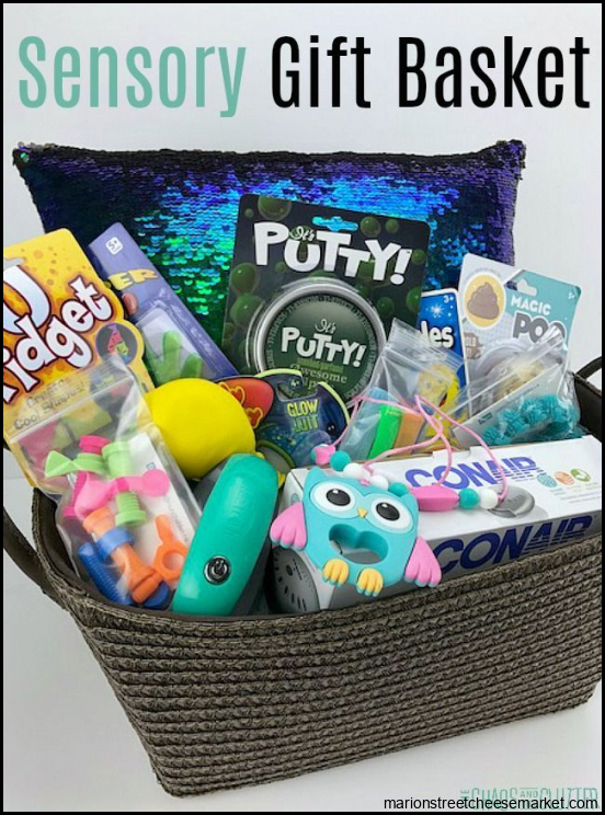 DIY Sensory Gift Basket | Sensory gifts, Diy sensory, Gift baskets