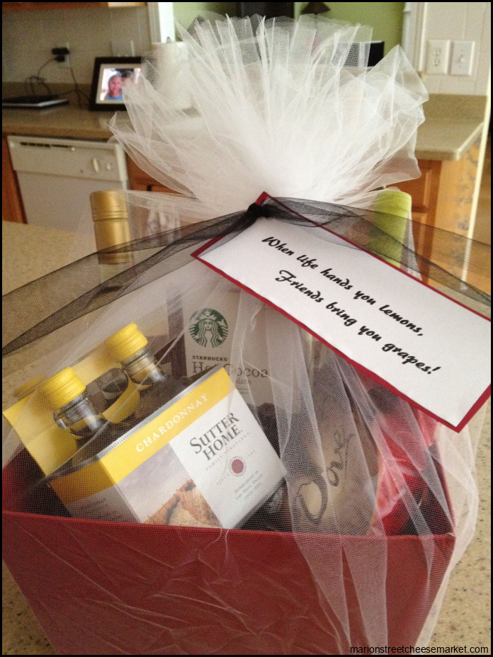 Gift basket for a friend having a rough time!!! She LOVED it! | Diy ...