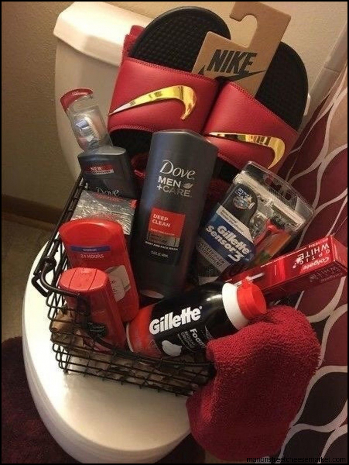gift basket for men | Valentine's day gift baskets, Cute boyfriend ...
