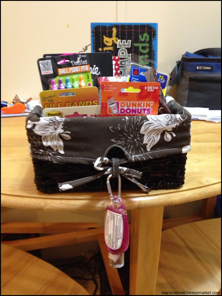 Gift basket I made for my cooperating teacher on my last day of student ...