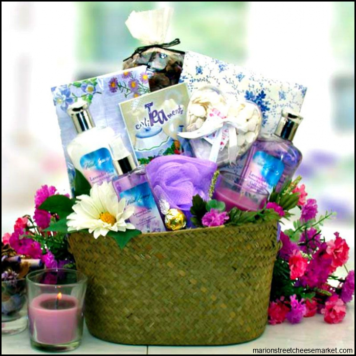 Healing Spa Gift Basket For Her | Spa gift basket, Gift baskets for ...