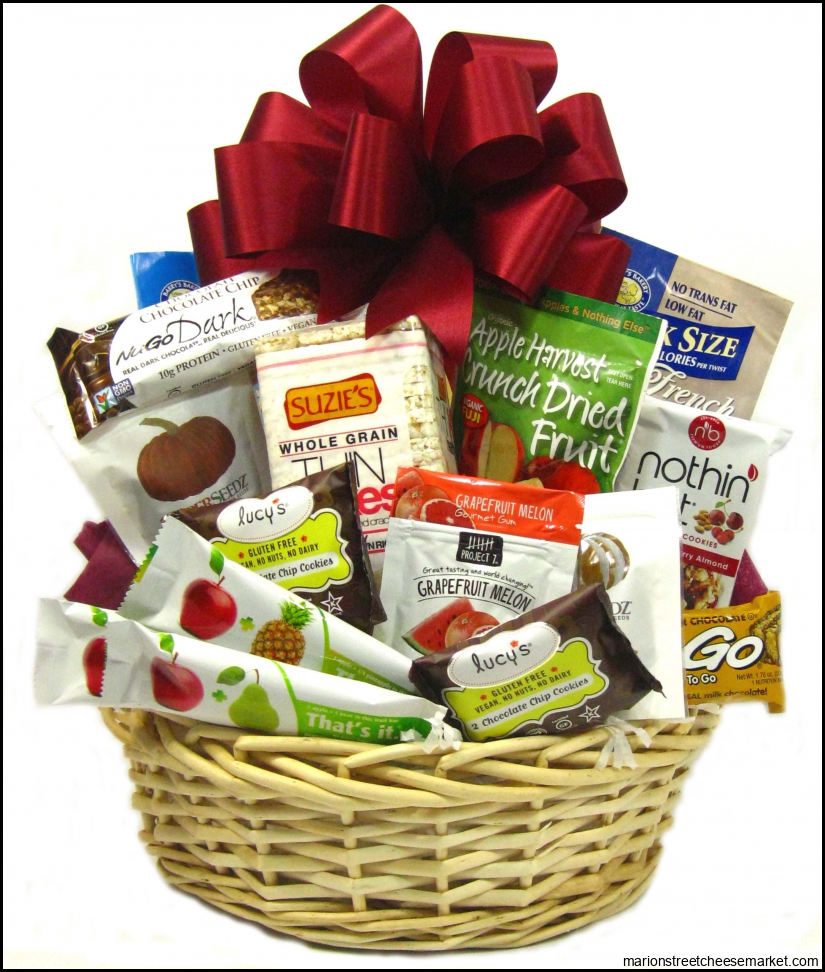 Healthy Snack Basket www.AnythingInABasket.com | Gourmet gift baskets ...