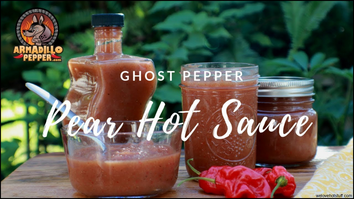 Homemade Ghost Pepper Hot Sauce Recipe with Pears - YouTube