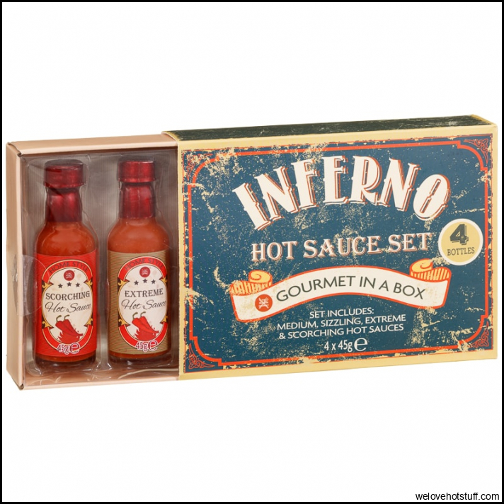 Inferno Hot Sauce Set 4pk | Food & Drink Gifts - B&M