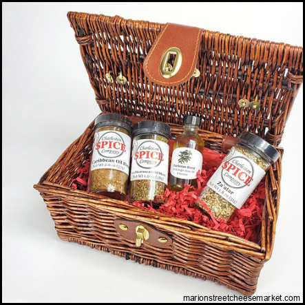 Olive Oil & Spice Lover Basket | charleston-spice-co