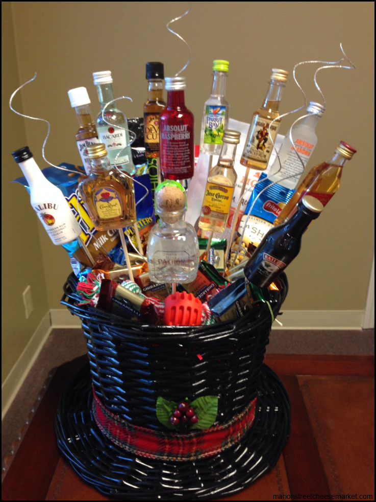 Pin by Angela Kidd on Gift Ideas | Christmas gift baskets, Alcohol gift ...
