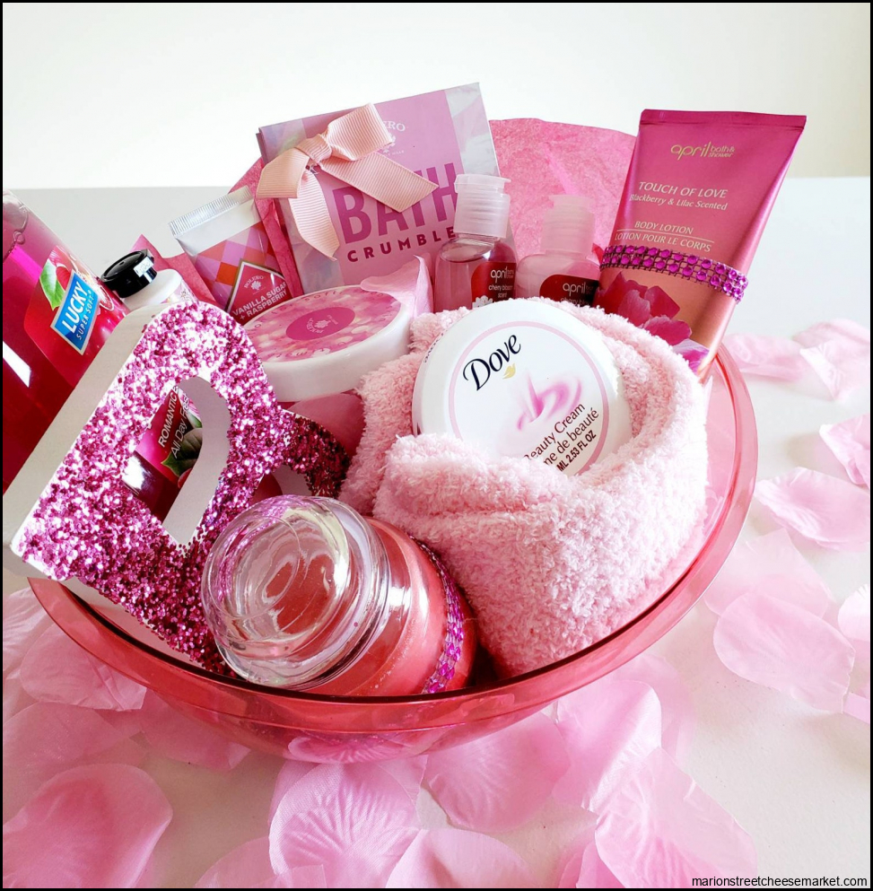 Pink Spa Gift Basket Breast Cancer Gift Spa Gift Set | Etsy